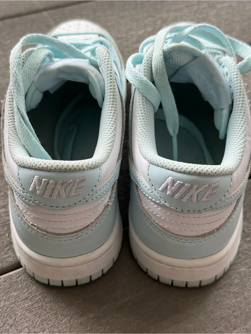 Nike Dunk Low GS White Mint Foam Sneakers Youth Size 3.5Y FB9109